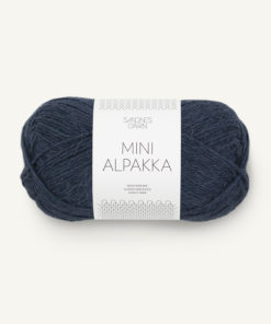 Mini Alpakka Dypblå 6081