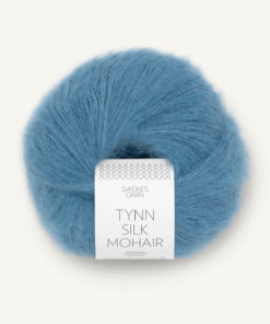Tynn Silk Mohair Mørk Himmelblå 6042