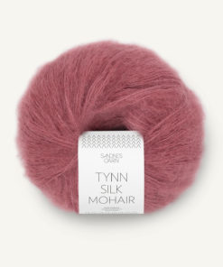 Tynn Silk Mohair Mørk Gammelrosa 4244