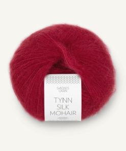 Tynn Silk Mohair Dyp Rød 4236