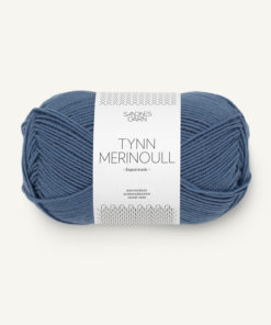 Tynn Merinoull Jeansblå 6052