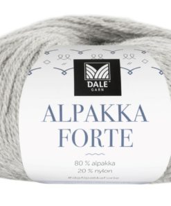 Alpakka Forte - Lys grå melert 716