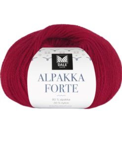 Alpakka Forte - Dyp rød 739