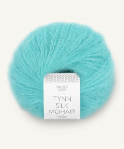 Tynn Silk Mohair Blå Turkis 7213