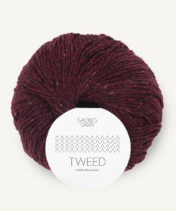 Tweed Vinrød 80% ull/20% Kashmir 4085