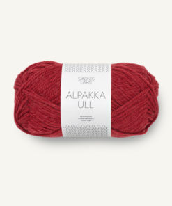 Alpakka Ull Dyp Rød 4236