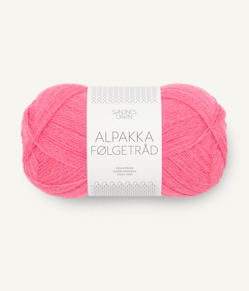 Alpakka Følgetråd Bubblegum Pink 4315