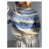 Le Knit Porcelain Yoke Sweater