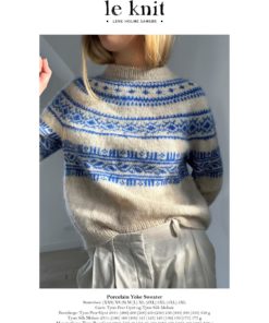 Le Knit Porcelain Yoke Sweater