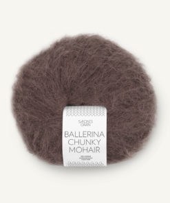 Ballerina Chunky Mohair Mørk sjokolade 3880