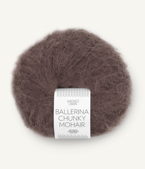 Ballerina Chunky Mohair Mørk sjokolade 3880