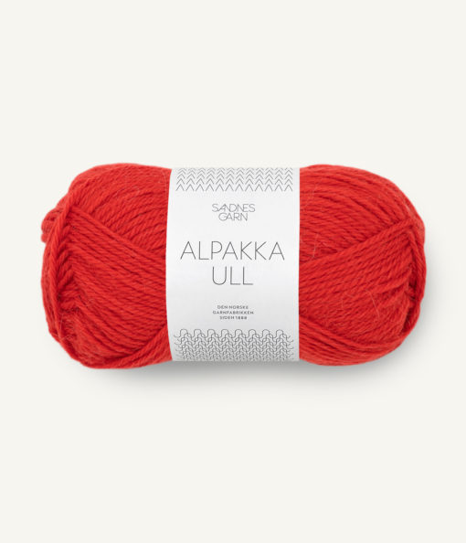 Alpakka Ull Scarlet Red 4018