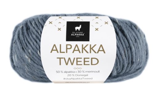 Alpakka Tweed - Blå 104