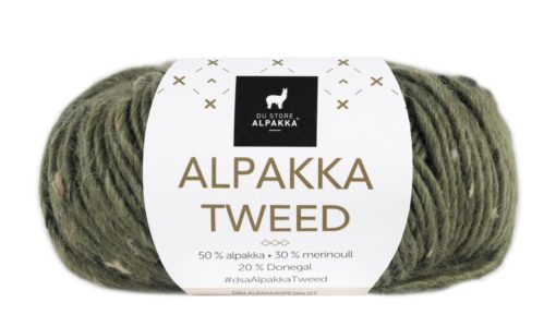 Alpakka Tweed - Oliven 110