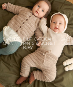 2413 Nr. 4 - Fillip Cardigan, Pants & Bonnet Baby