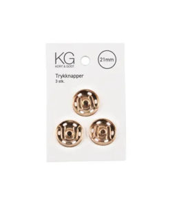 K&G Trykknapp 21mm Kobber 8536