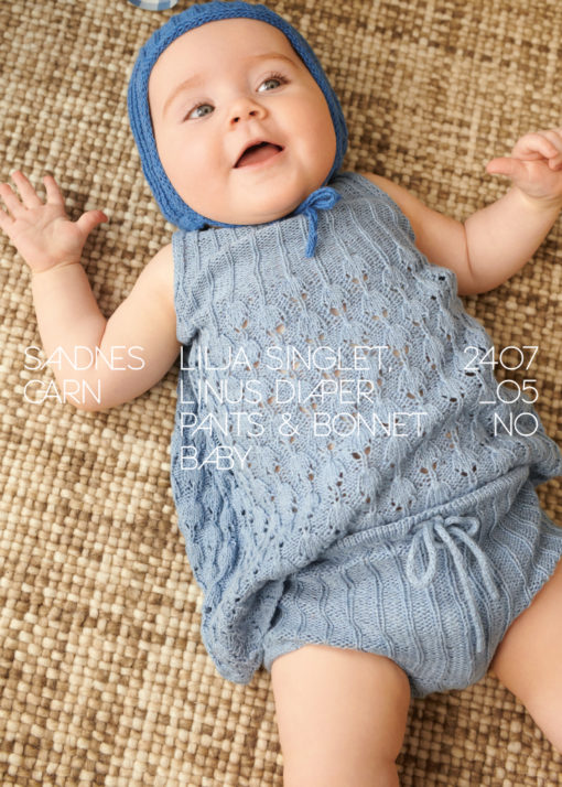 2407 Nr. 5 - Lilja Singlet, Linus Diaper Pants & Bonnet (Nor