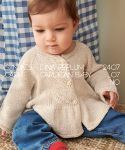 2407 Nr. 7 - Dina Peplum Cardigan Baby (Norsk)