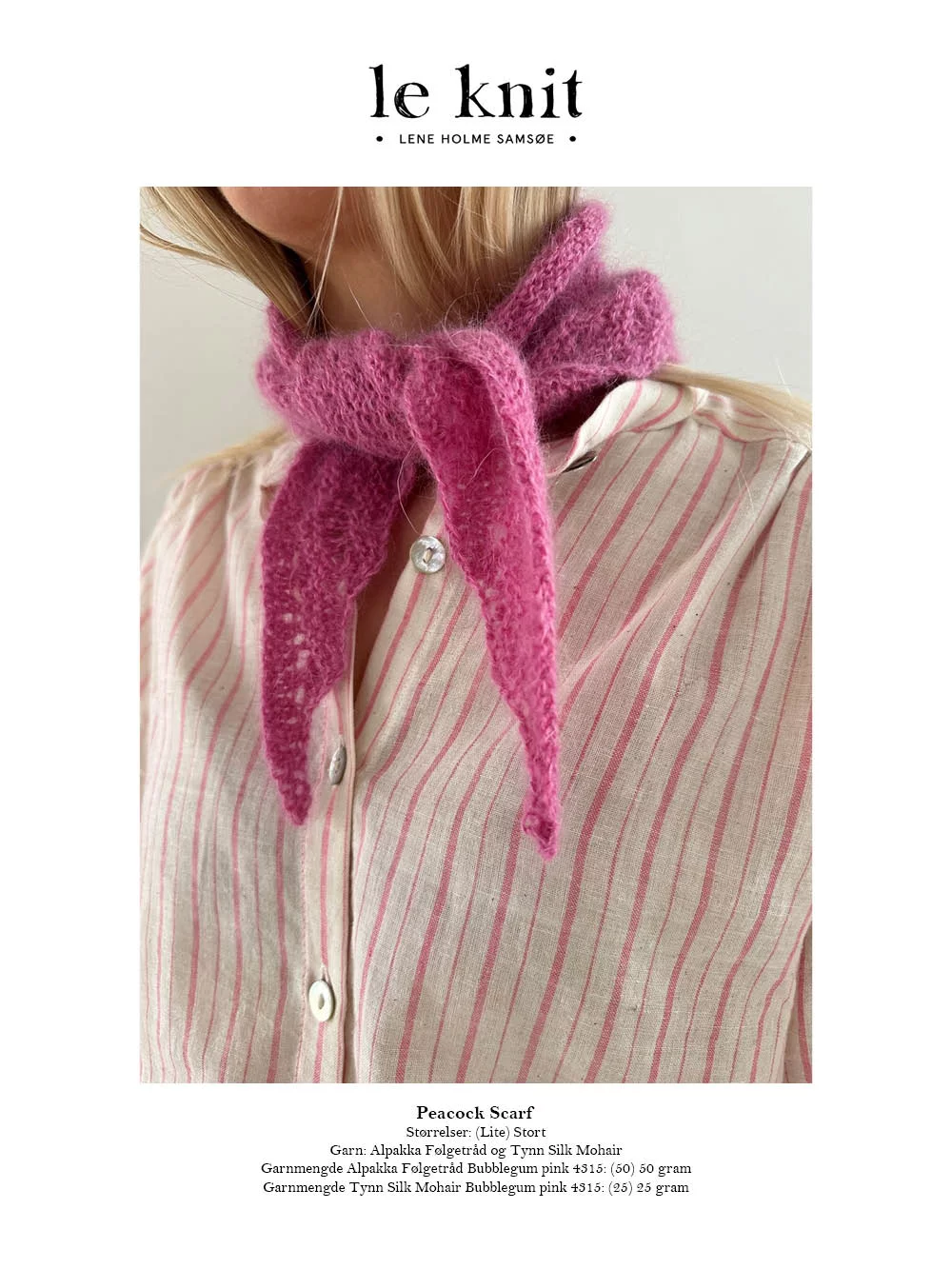 Le Knit Peacock Scarf