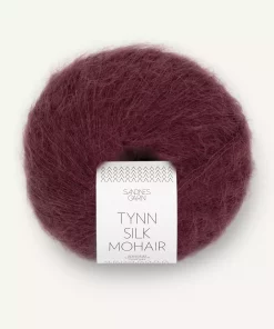Tynn Silk Mohair Dyp Burgunder 4372