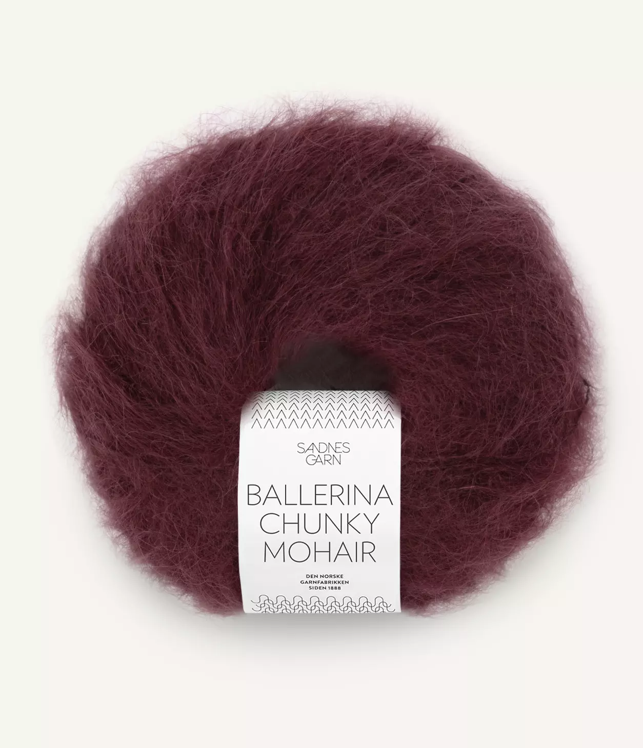 Ballerina Chunky Mohair Dyp Burgunder 4372