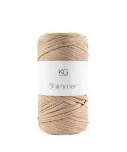Shimmer Heklegarn Beige/gull 55