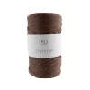 Shimmer Heklegarn brun/sølv 39