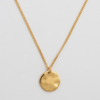 Minimalistica Hammered Necklace - Gold