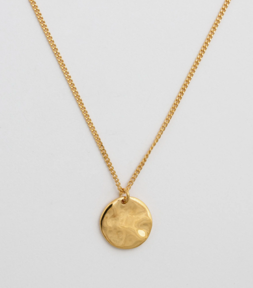 Minimalistica Hammered Necklace - Gold