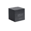 Mini Cube Alarmklokke - Sort Finer