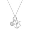 Faith Hope Love Necklace - Steel