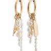 Oyster Pearl Earrings - Gold
