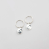 Minimalistica Hammered Earings - Silver