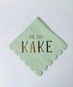 Kaffeserviett "Tid For Kake" - Mint