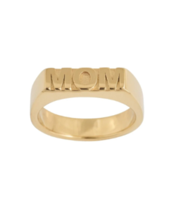 Signet Ring "MOM" - Gold
