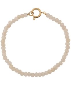 Summer Beads Bracelet - White/Gold