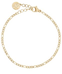 Figaro Bracelet - Gold