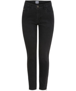 Lido Zip Jeans - Mørkegrå