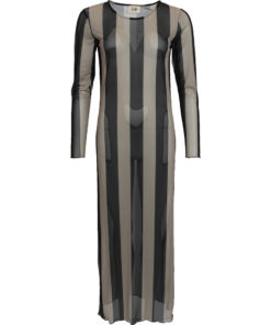 Fifi Straight Dress - Winter Sand / Black Stripe