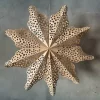 Papir Stjerne Deco Heng - Natur