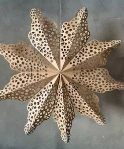 Papir Stjerne Deco Heng - Natur