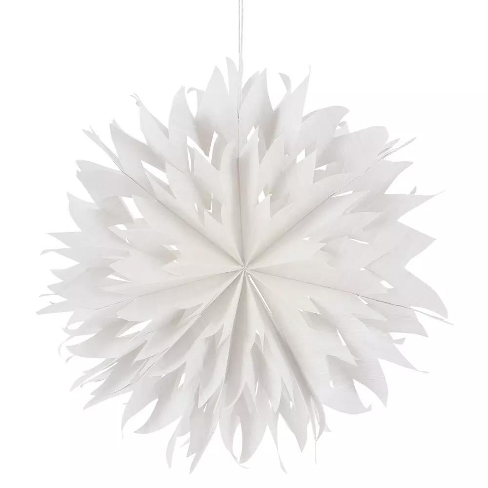 Snøkrystall m/ledlys - 30cm