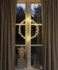 Metallkrans med LED Lys