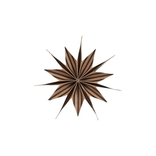 Toppu Christmas Star Small - Brown/Black