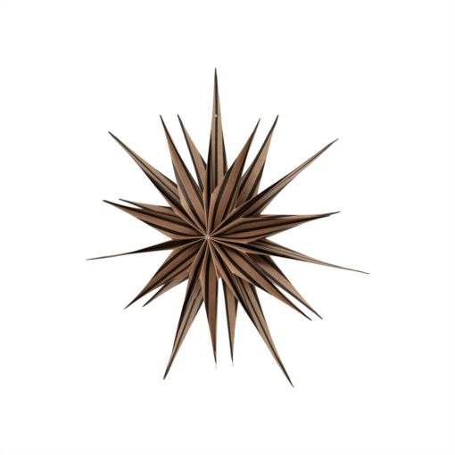 Toppu Christmas Star Medium - Brown/Black