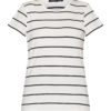 Stripete T-Skjorte - Hvit/Sort
