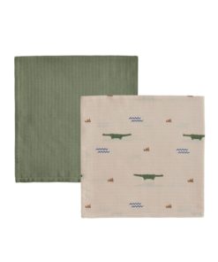 Crocodile Muslin - 2pk