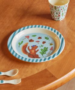 Melamine Lunsjfat - Blue Happy Forest