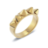 Peak Rivet Ring - Gold