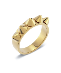 Peak Rivet Ring - Gold